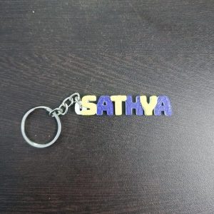 3D Printed Dual-Color Keychain1