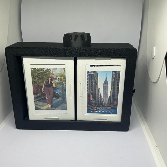 12-Slot Rotating Photo Flipper Frame3