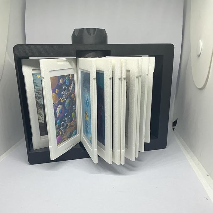 12-Slot Rotating Photo Flipper Frame4